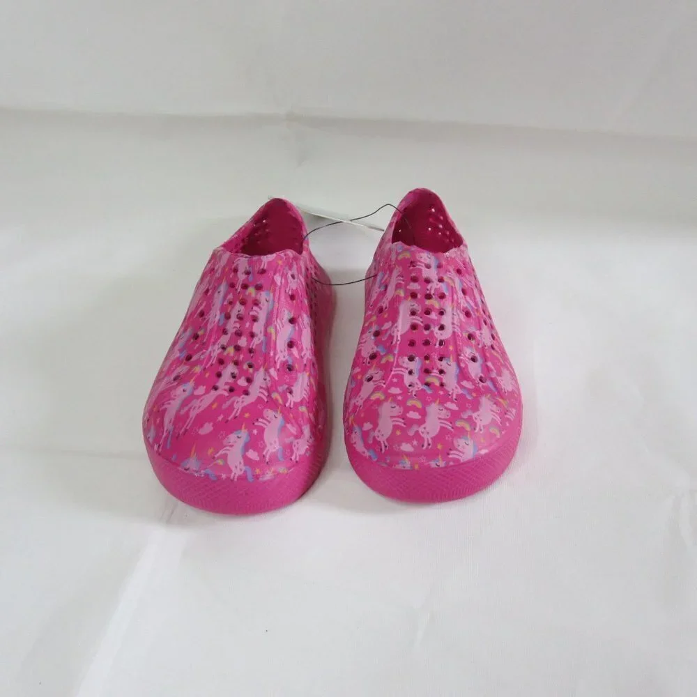 NWT Toddler 5/6 Girl's Delia's Slip on Perforated Clogs - Fuchsia